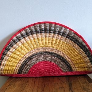 1970s straw clutch